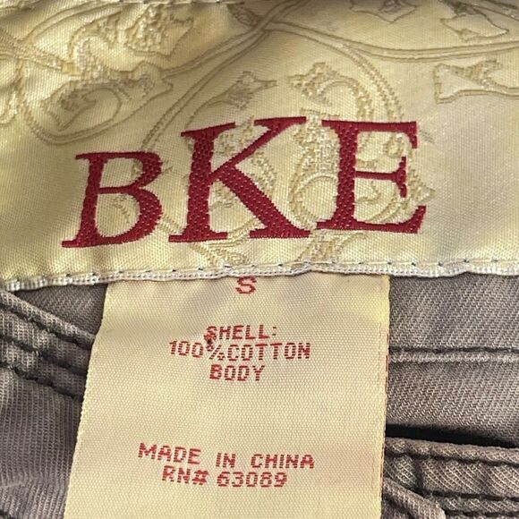 BKE Taupe/Tan Tie Dye Utility Jacket Sz S - Picture 5 of 6
